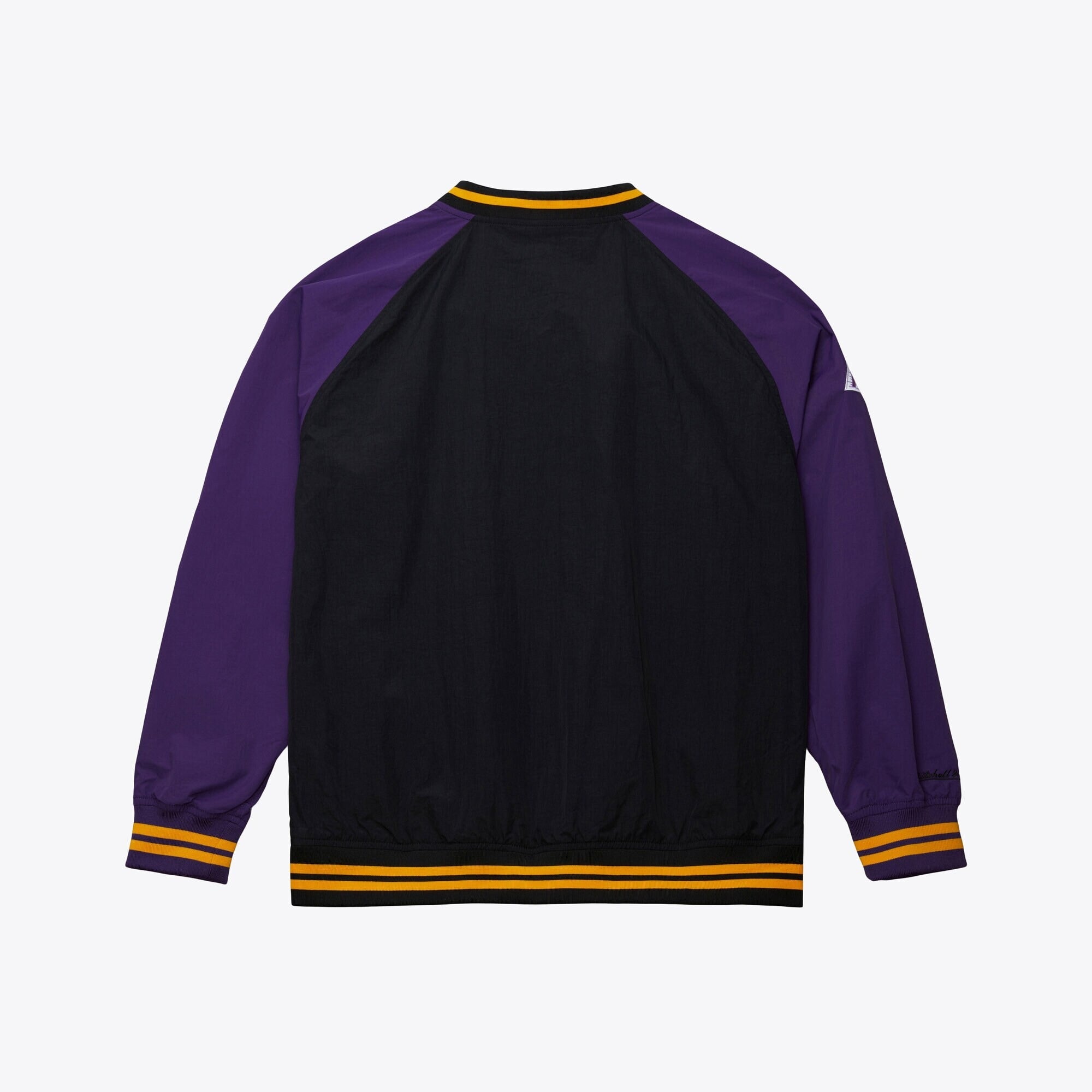 MENS MITCHELL & NESS NBA NYLON PULLOVER JACKET VINTAGE LOGO LAKERS