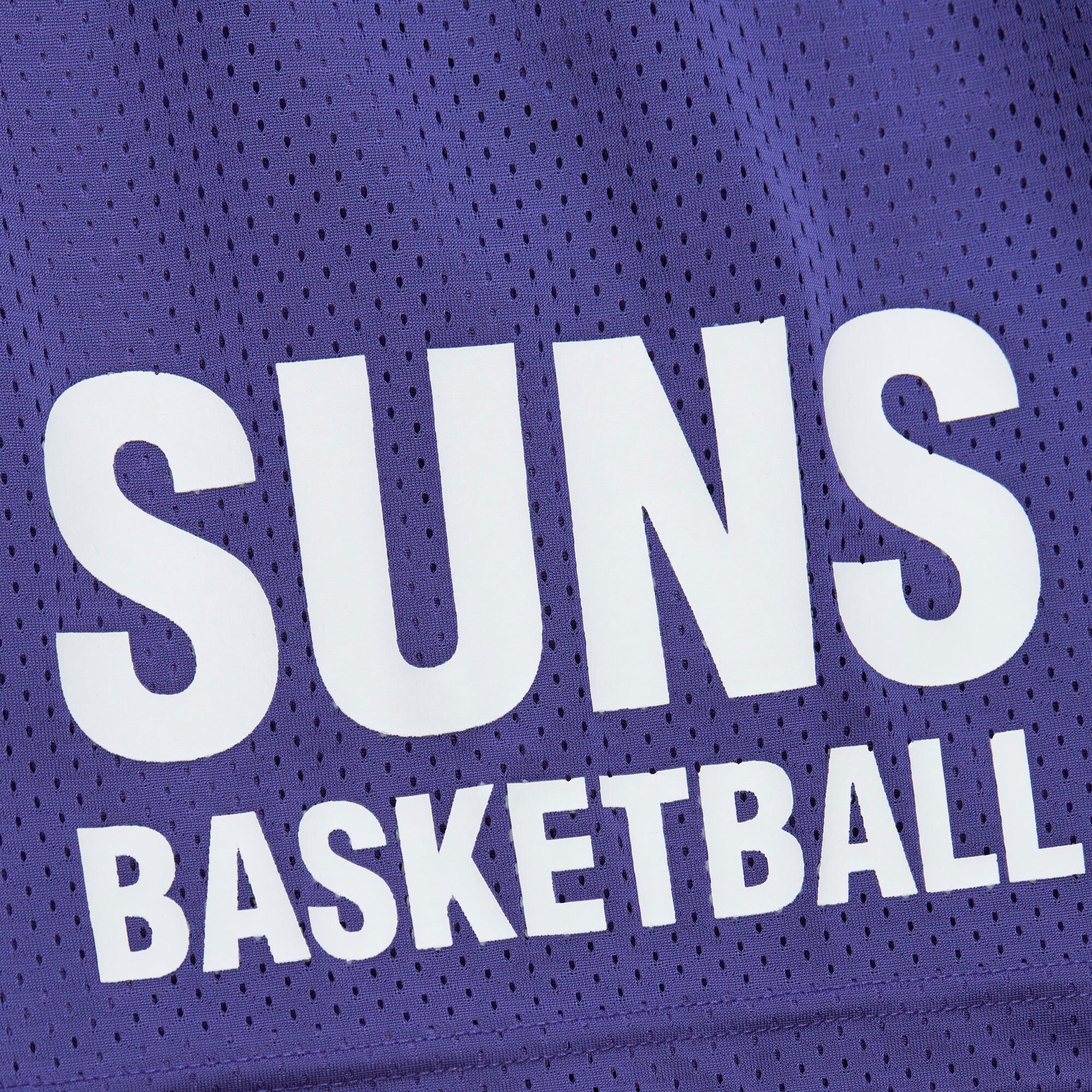 MENS MITCHELL & NESS NBA GAMEDAY MESH 7IN SHORTS VINTAGE LOGO SUNS