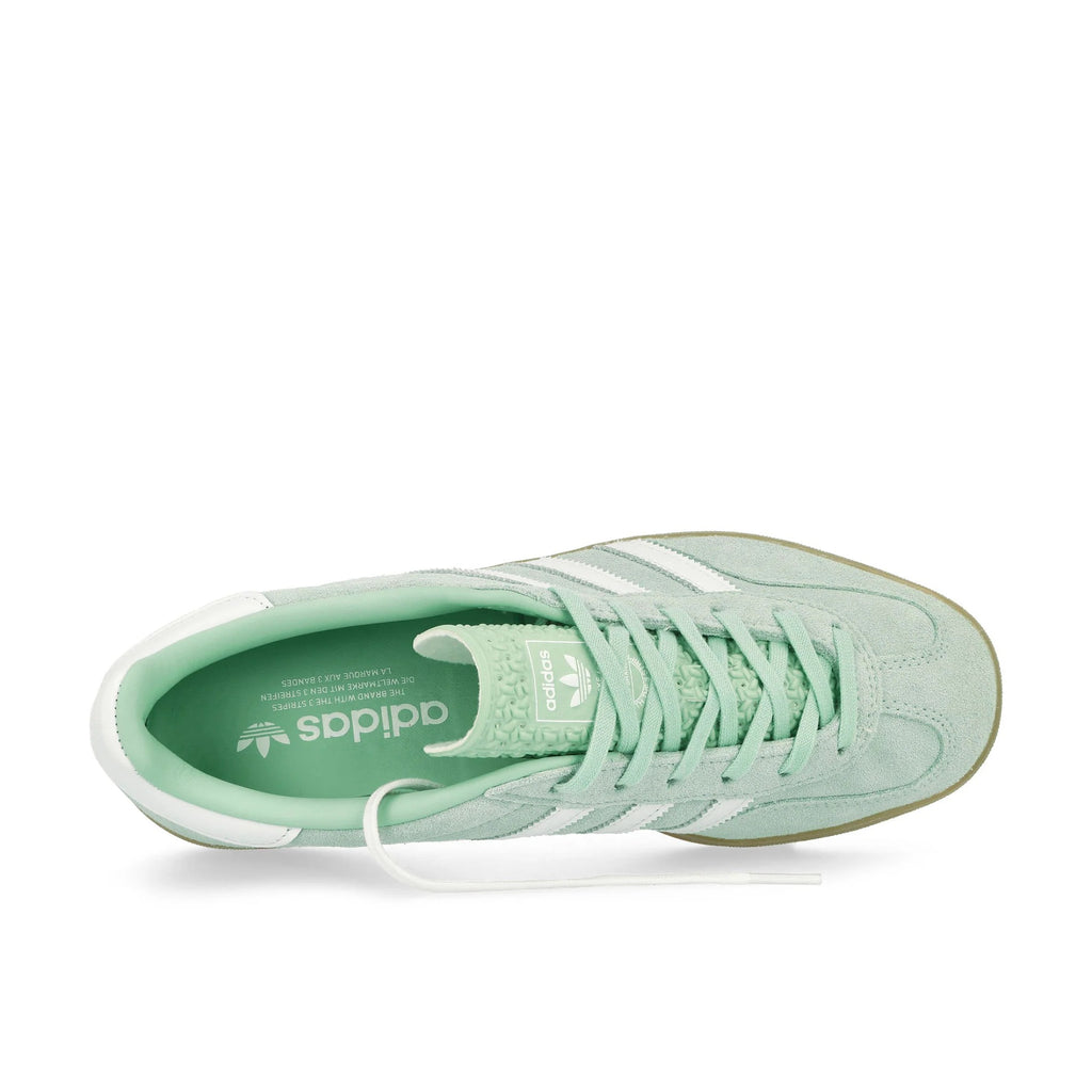 [JS1396] WOMENS ADIDAS GAZELLE INDOOR 'ASH GREEN WHITE'