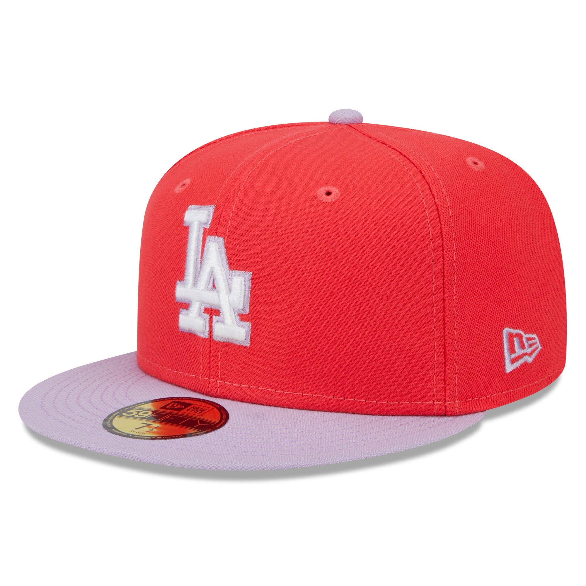 [60321608] Mens New Era MLB LA DODGERS 5950 FITTED 'COLOR PACK' - RED/LAVANDER