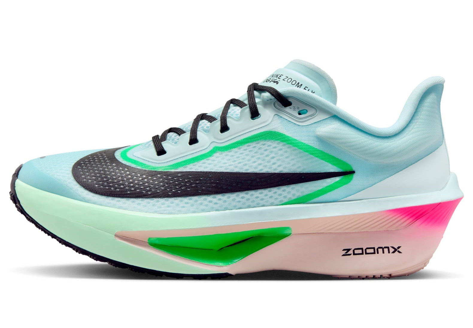 [FN8455-402] WOMENS NIKE ZOOM FLY 6 'GLACIER ICE HYPER PINK GREEN'