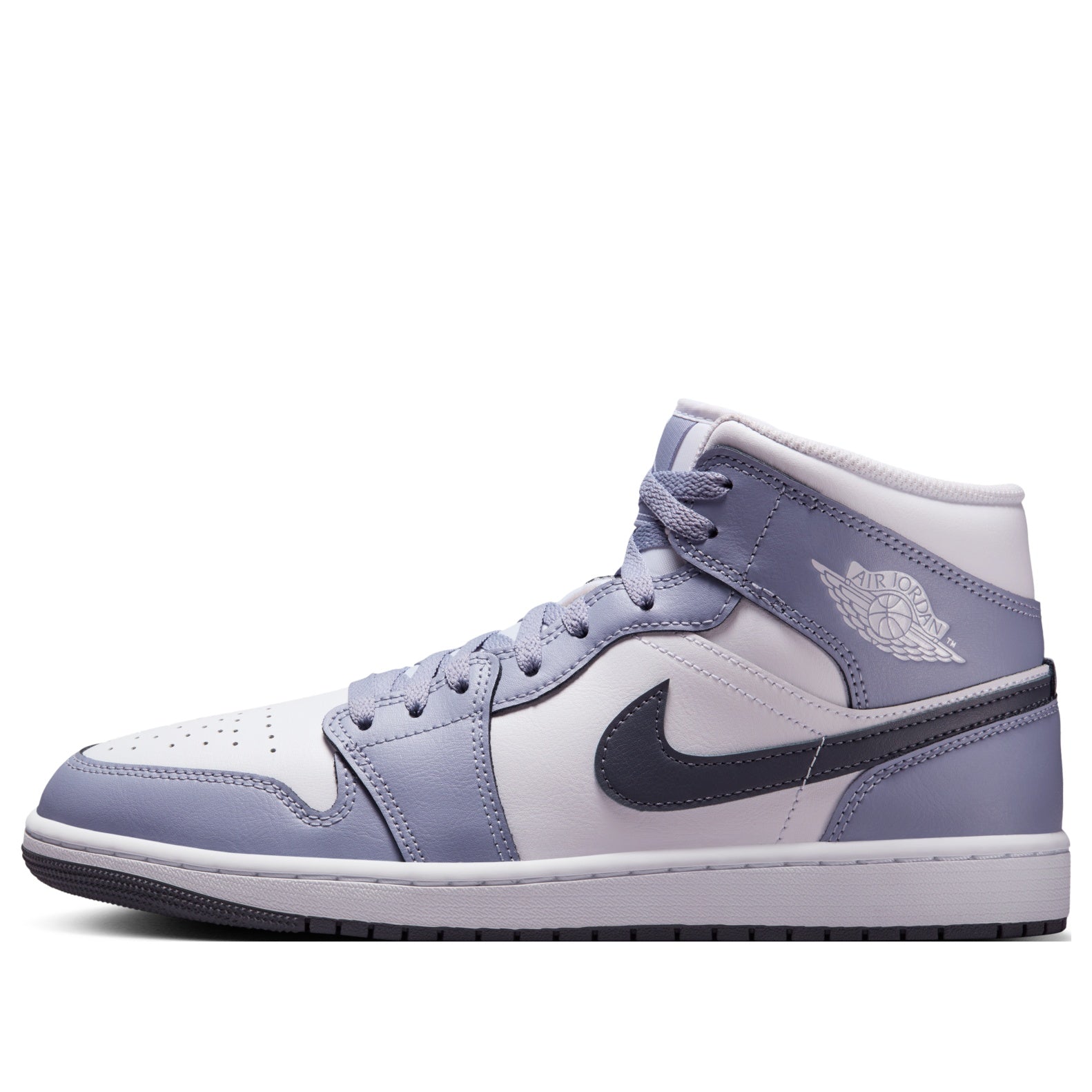 [DQ8426-145] MENS AIR JORDAN RETRO 1 MID 'WHITE INDIGO HAZE'