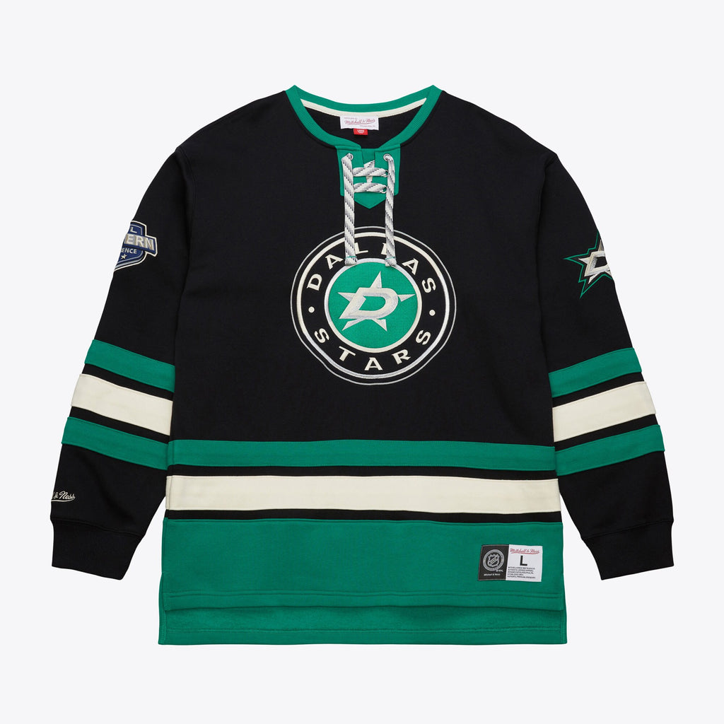 MENS MITCHELL & NESS NHL HERITAGE LACE-UP CREW CURRENT LOGO STARS