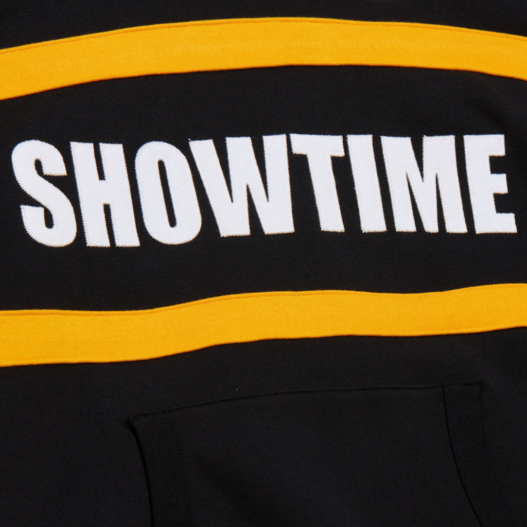Mens Mitchell & Ness NBA HEAD COACH HOODIE VINTAGE LOGO LAKERS