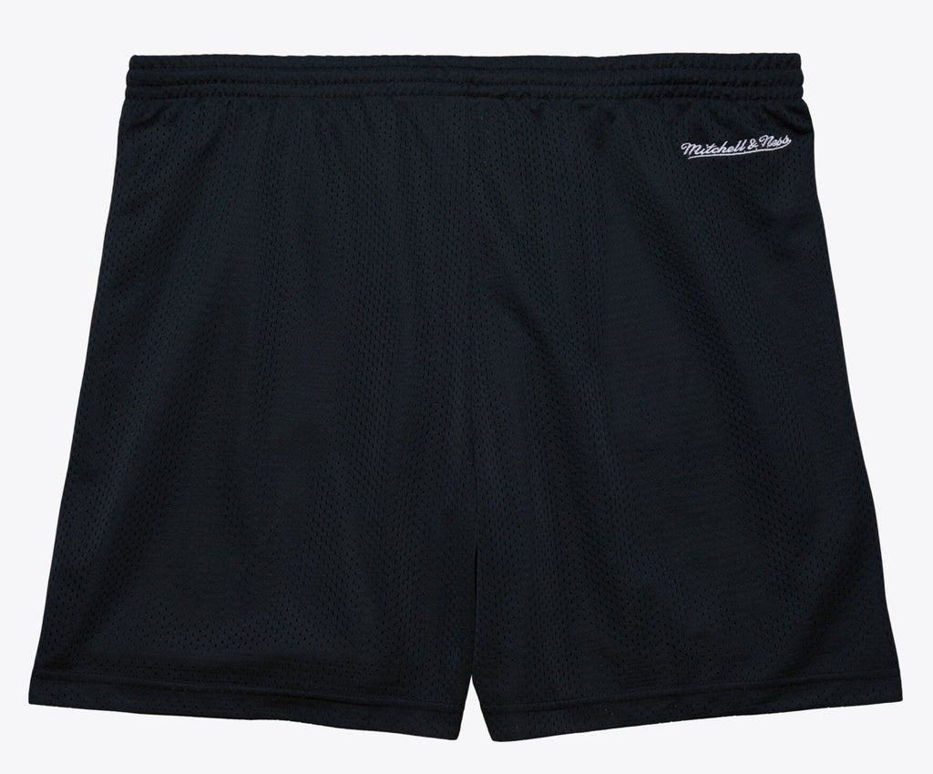 MENS MITCHELL & NESS NBA GAMEDAY MESH 7IN SHORTS VINTAGE LOGO HEAT