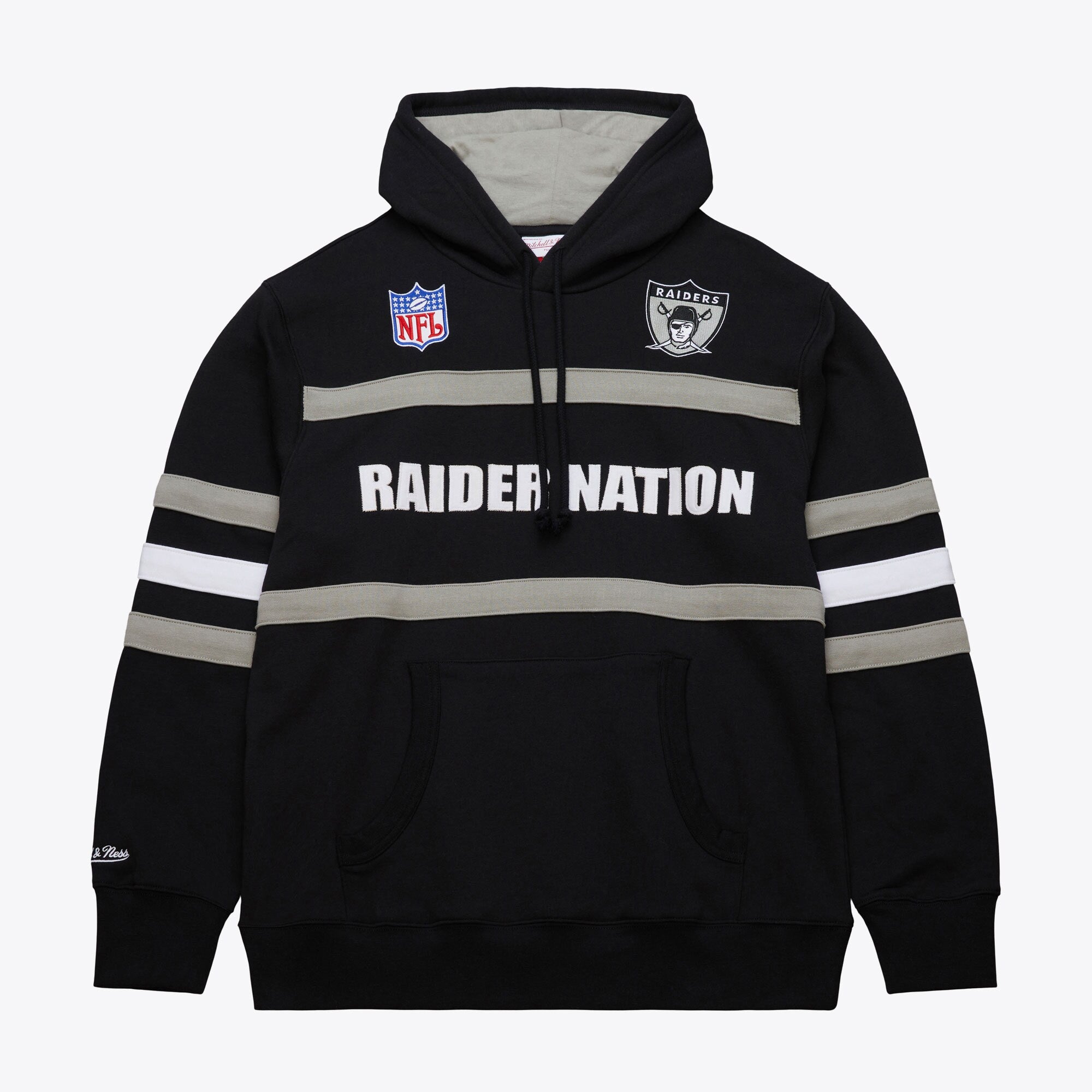 Mens Mitchell & Ness NFL HEAD COACH HOODIE VINTAGE LOGO RAIDERS