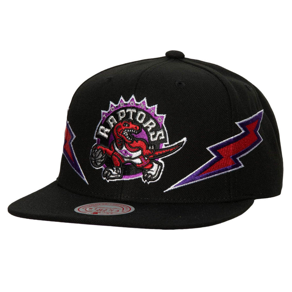 MENS MITCHELL & NESS NBA DOUBLE TROUBLE SNAPBACK HWC RAPTORS - BLACK