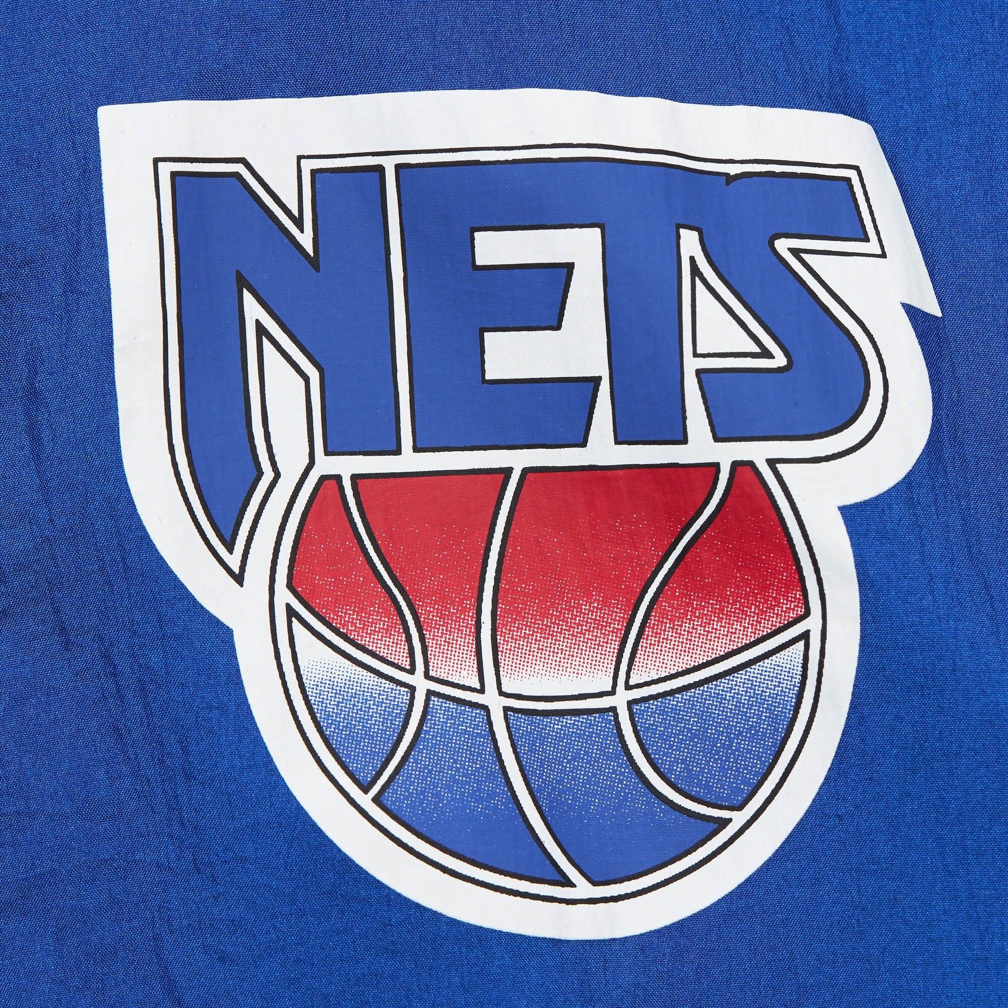 MENS MITCHELL & NESS NBA TEAM OG 2.0 ANORAK WINDBREAKER VINTAGE LOGO NETS