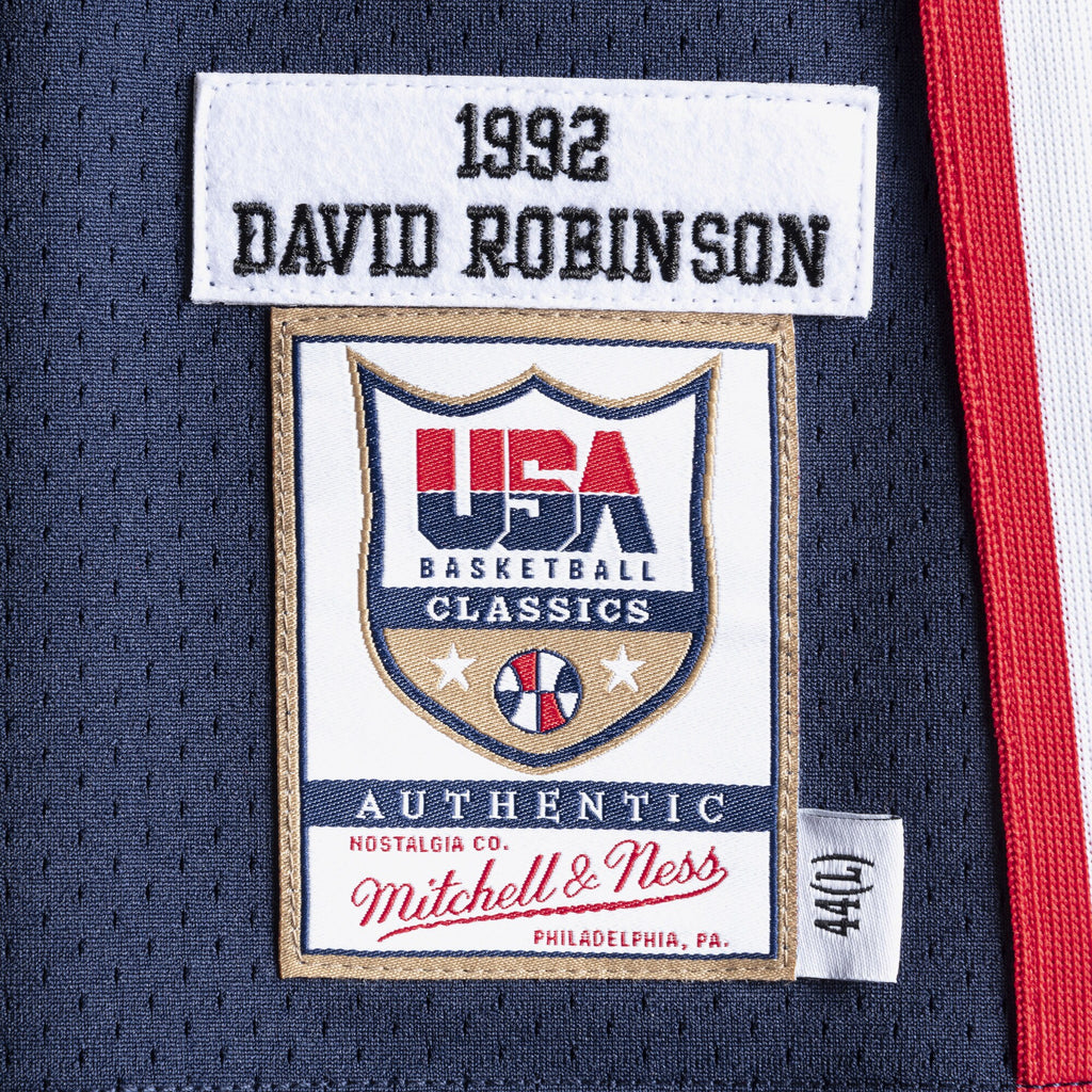 MENS MITCHELL & NESS AUTHENTIC JERSEY TEAM USA 1992 DAVID ROBINSON