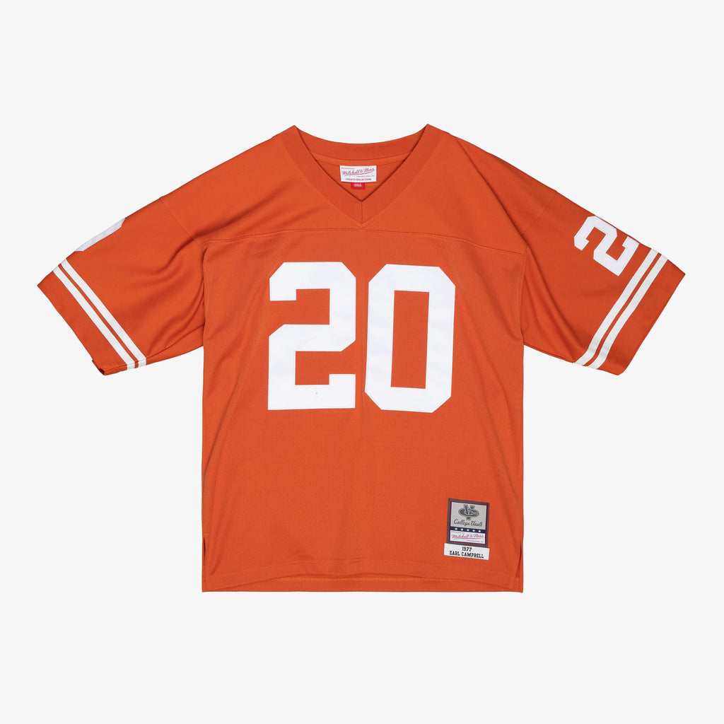 MENS MITCHELL & NESS NCAA DARK JERSEY AUSTIN 1977 EARL CAMPBELL