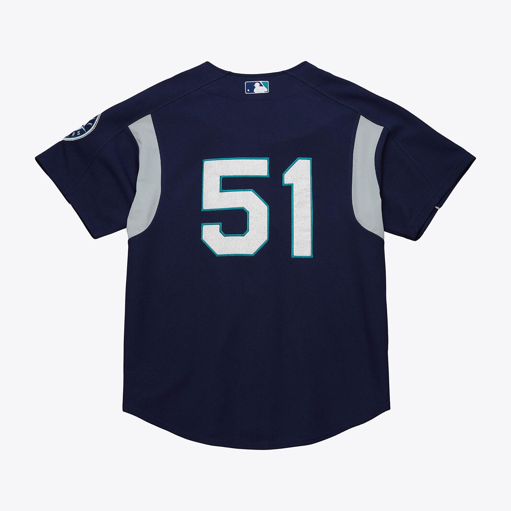 Mens Mitchell & Ness MLB DARK JERSEY MARINERS 2003 ICHIRO SUZUKI