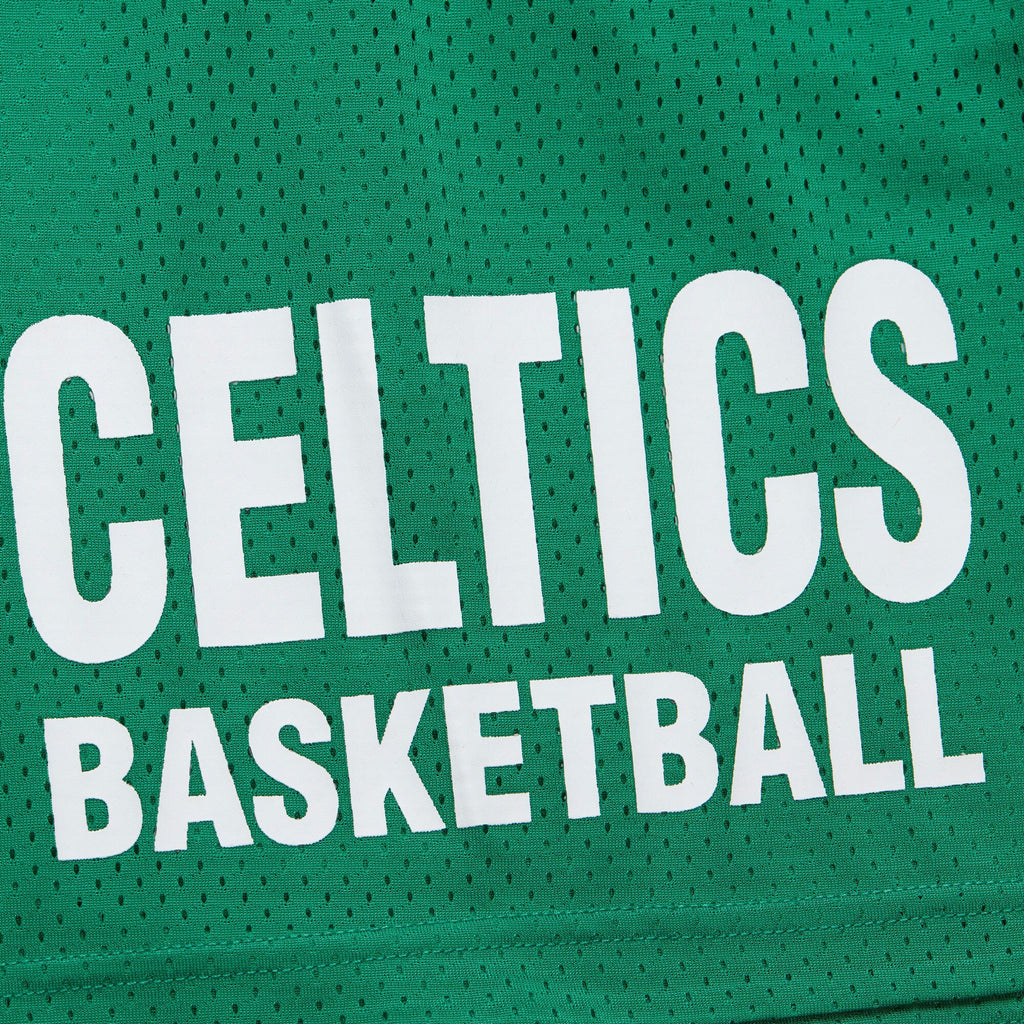 MENS MITCHELL & NESS NBA GAMEDAY MESH 7IN SHORTS VINTAGE LOGO CELTICS