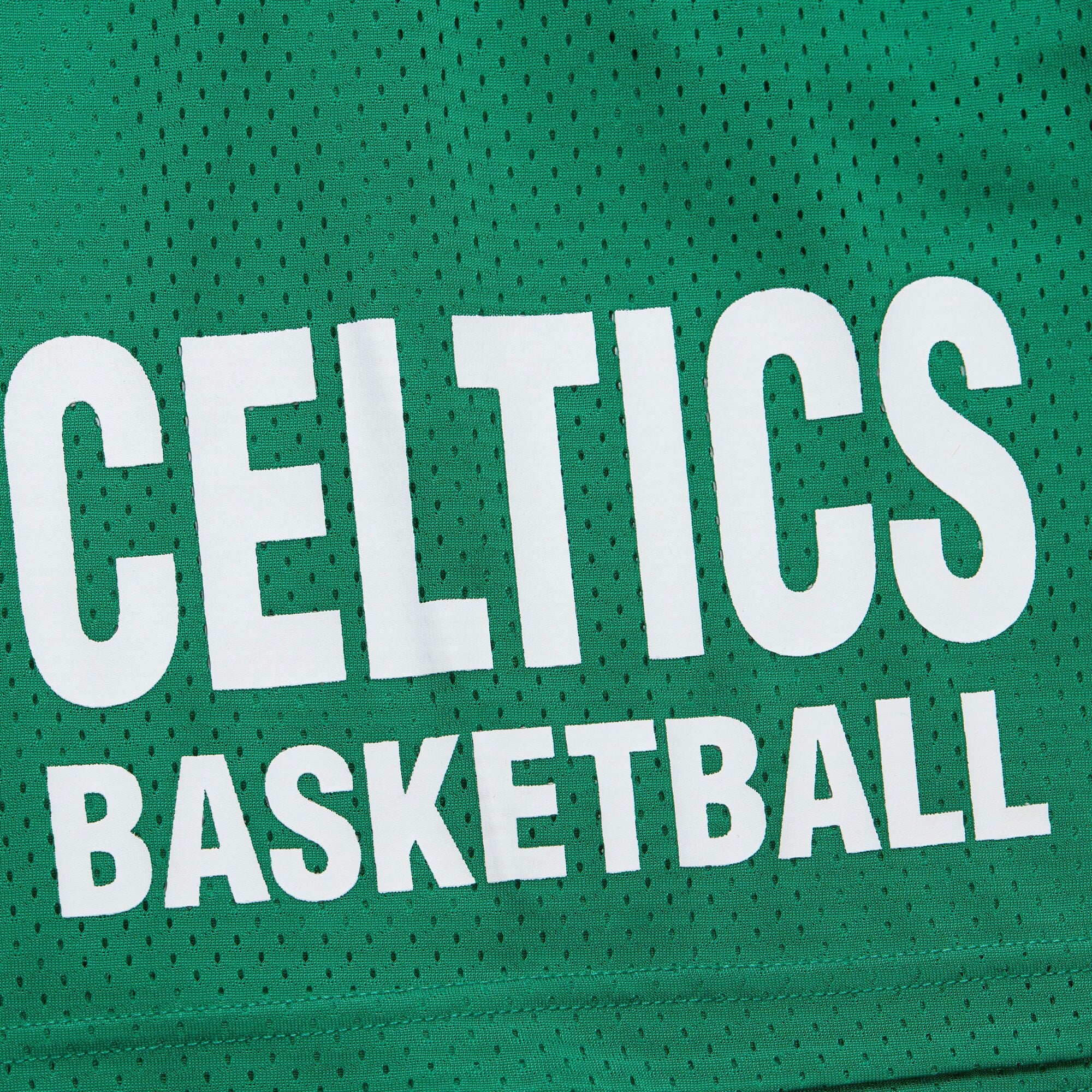 MENS MITCHELL & NESS NBA GAMEDAY MESH 7IN SHORTS VINTAGE LOGO CELTICS