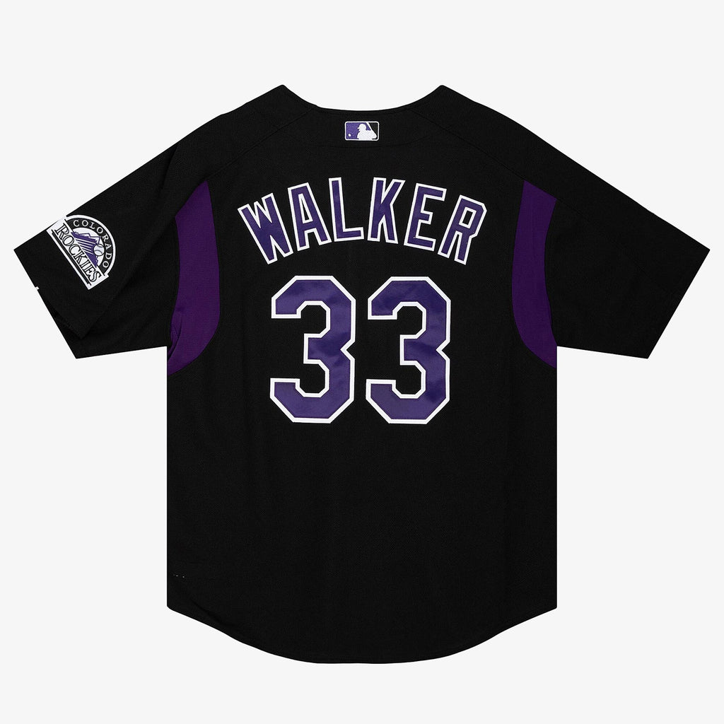 MENS MITCHELL & NESS MLB AUTHENTIC BP JERSEY - ROCKIES 2003 LARRY WALKER