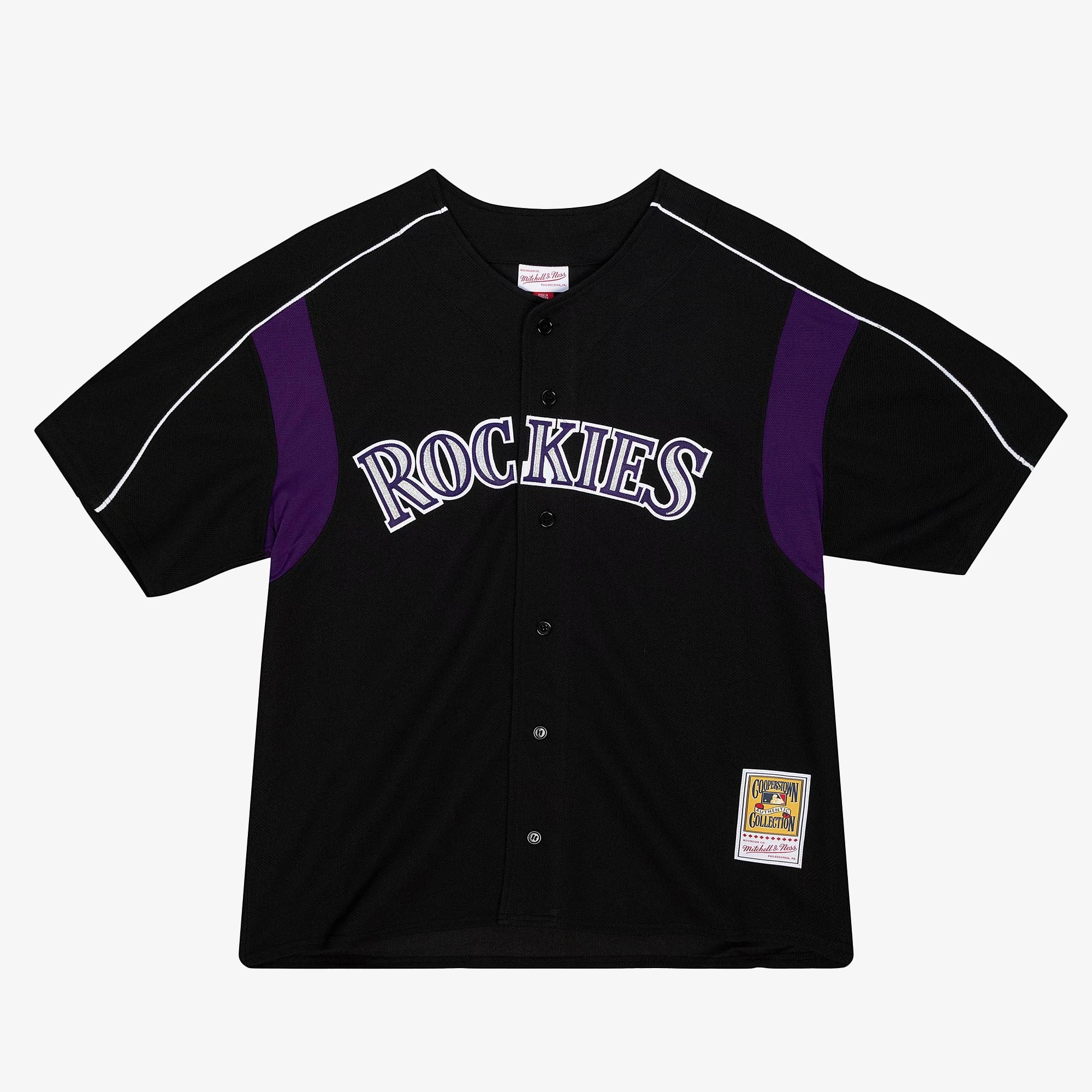 MENS MITCHELL & NESS MLB AUTHENTIC BP JERSEY - ROCKIES 2003 LARRY WALKER