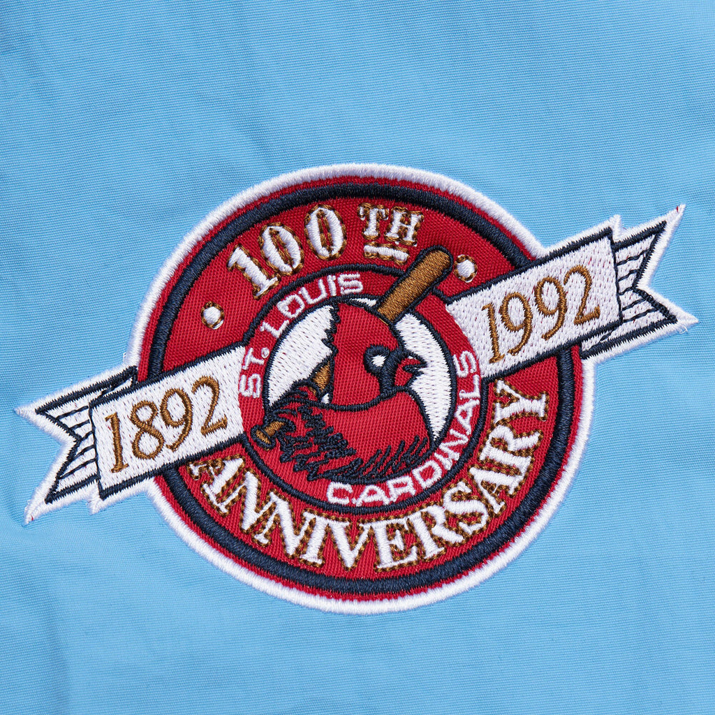 Mens Mitchell & Ness MLB CLASSIC NYLON PULLOVER VINTAGE LOGO CARDINALS