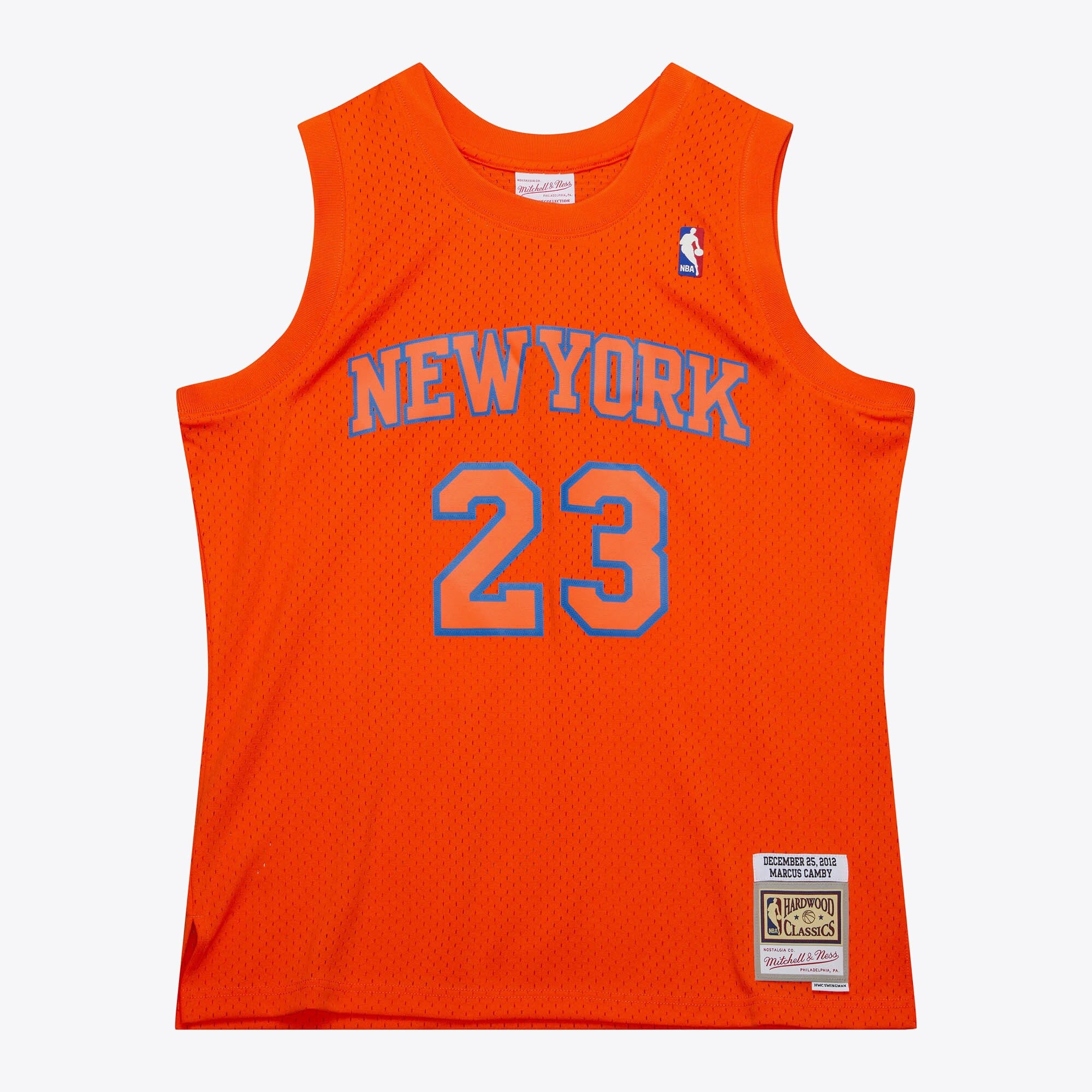 MENS MITCHELL & NESS NBA CHRISTMAS DAY JERSEY KNICKS 2012 MARCUS CAMBY