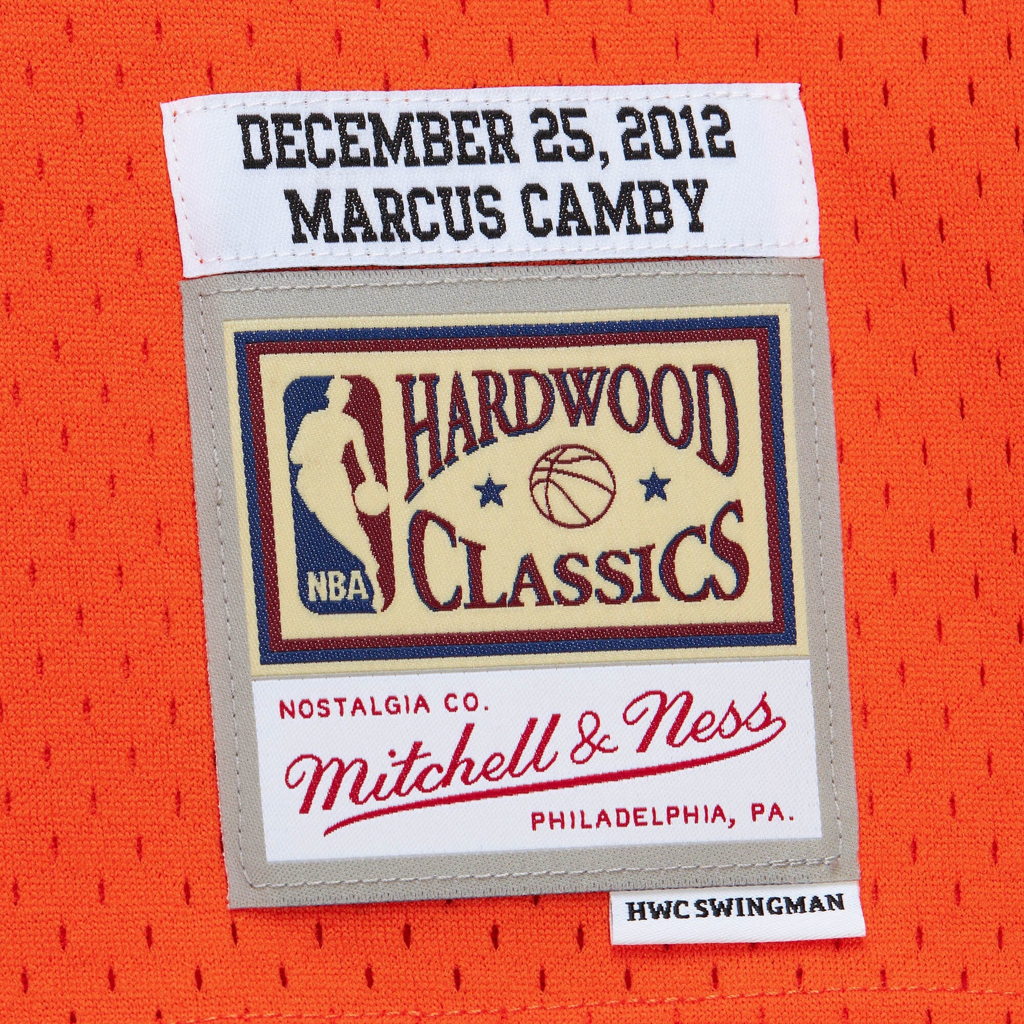 MENS MITCHELL & NESS NBA CHRISTMAS DAY JERSEY KNICKS 2012 MARCUS CAMBY