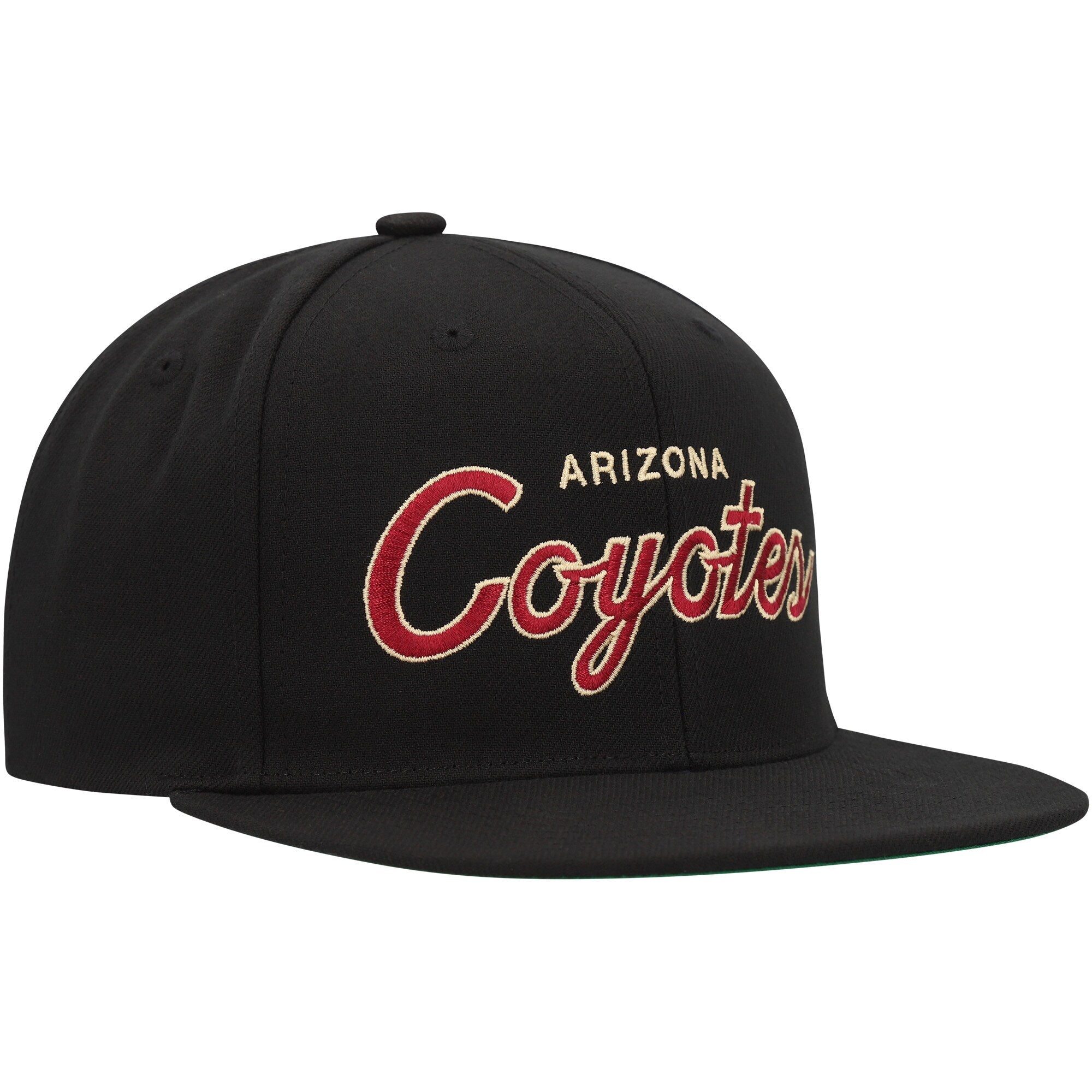 MENS MITCHELL & NESS NHL TEAM SCRIPT SNAPBACK COYOTES - BLACK