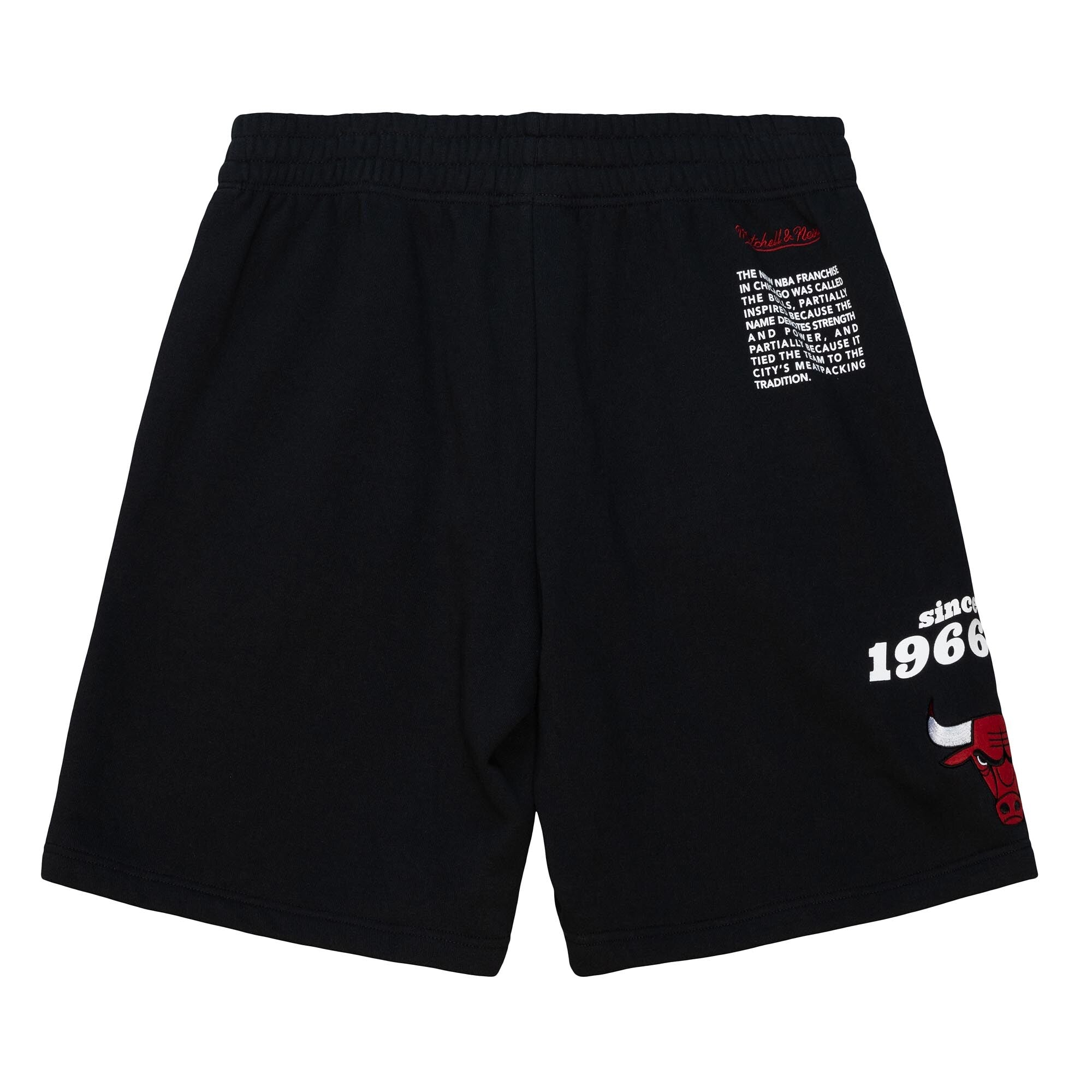 MENS MITCHELL & NESS NBA TEAM ORIGINS FLEECE SHORTS BULLS