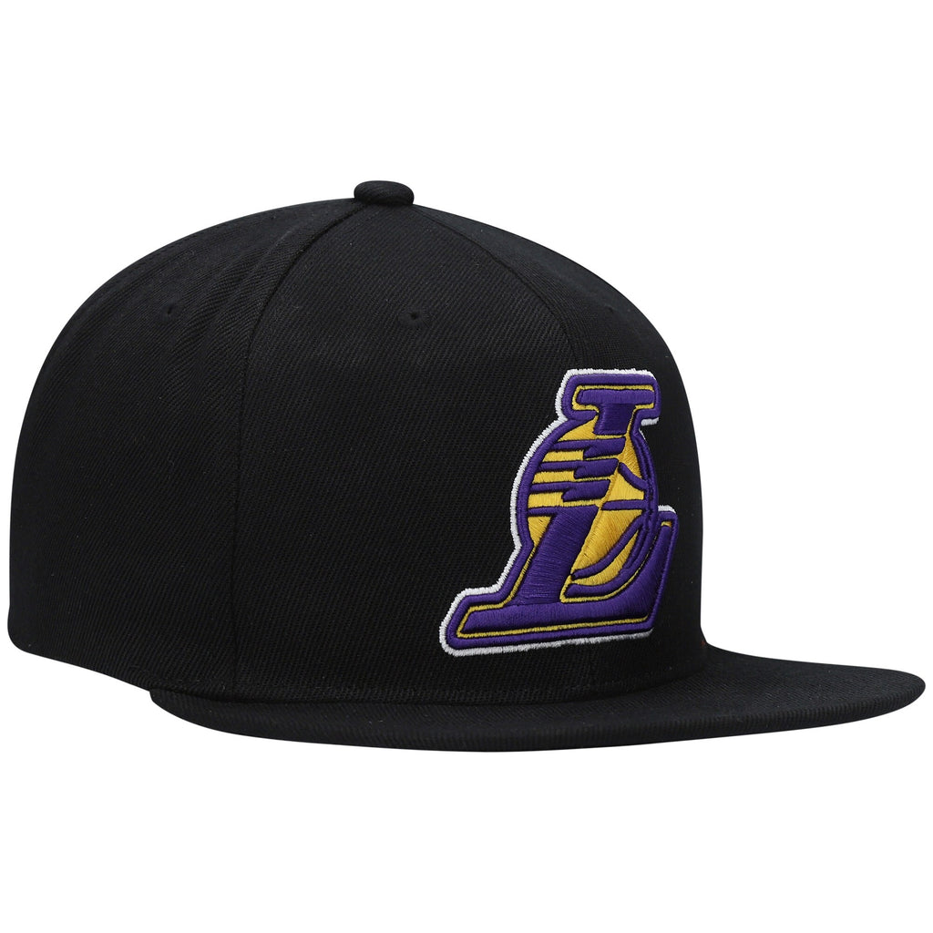 MENS MITCHELL & NESS NBA CORE BASIC SNAPBACK LAKERS - BLACK