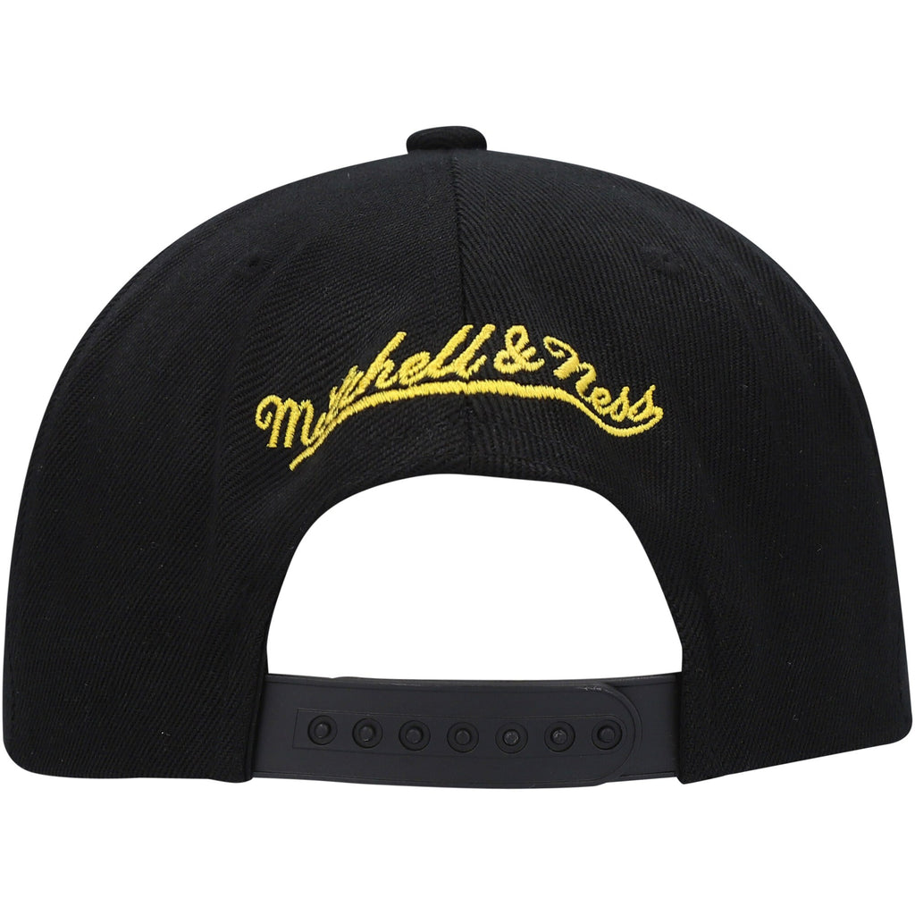 MENS MITCHELL & NESS NBA CORE BASIC SNAPBACK LAKERS - BLACK