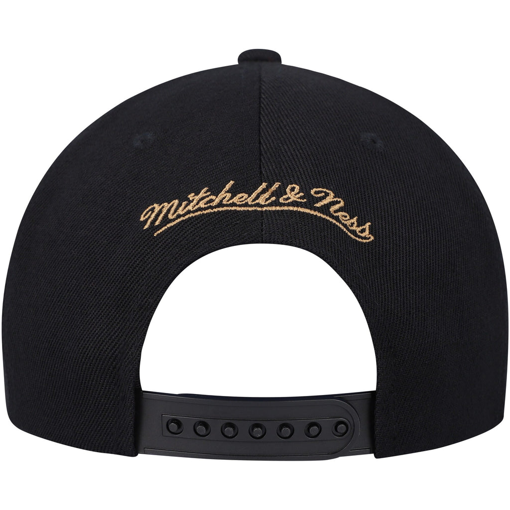 MENS MITCHELL & NESS NBA PAINT BY NUMBER SNAPBACK HWC 76ERS - BLACK