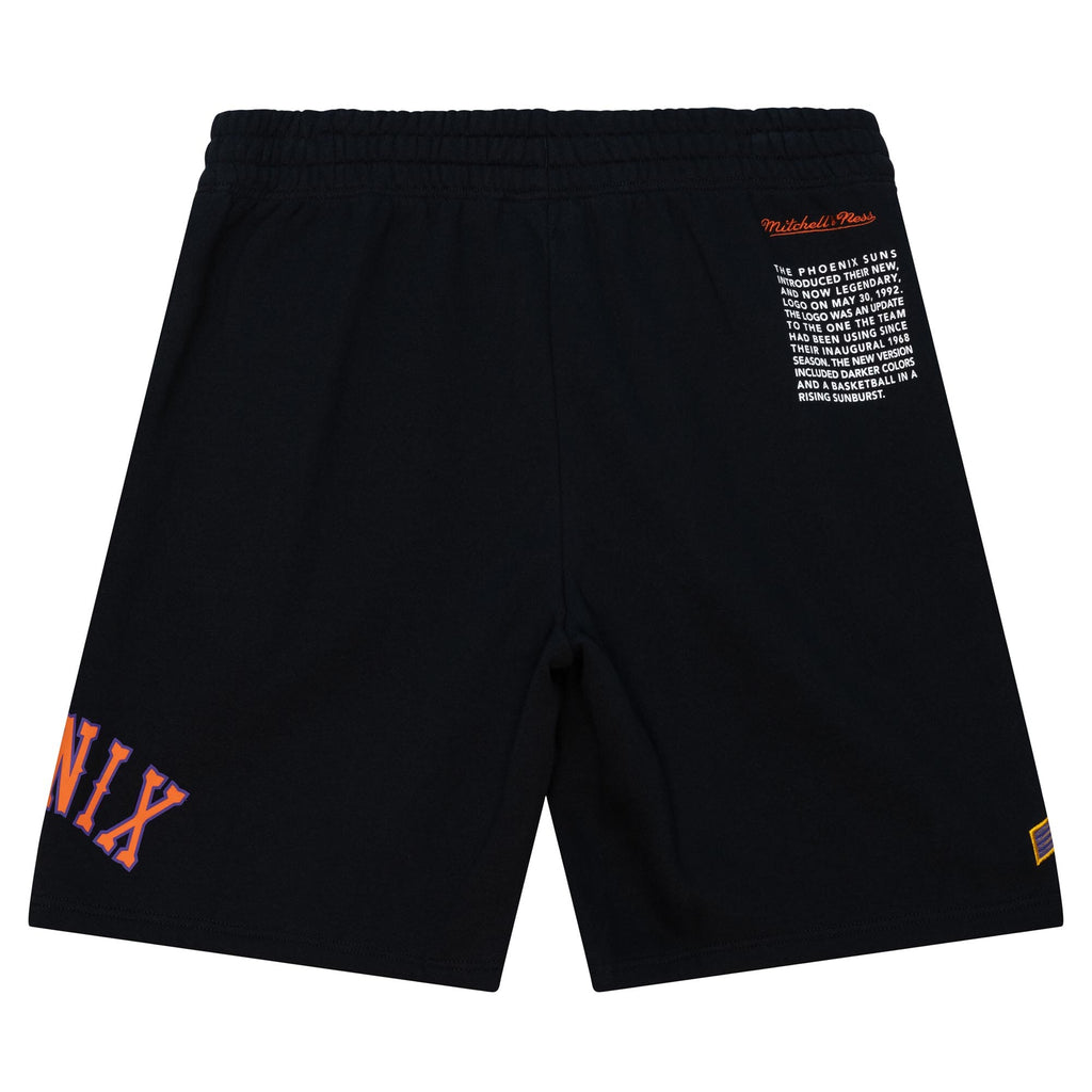 MENS MITCHELL & NESS NBA TEAM ORIGINS FLEECE SHORTS SUNS