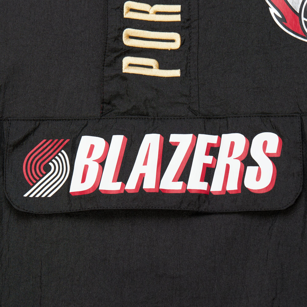 MENS MITCHELL & NESS NBA TEAM OG 2.0 WINDBREAKER VINTAGE LOGO TRAIL BLAZERS