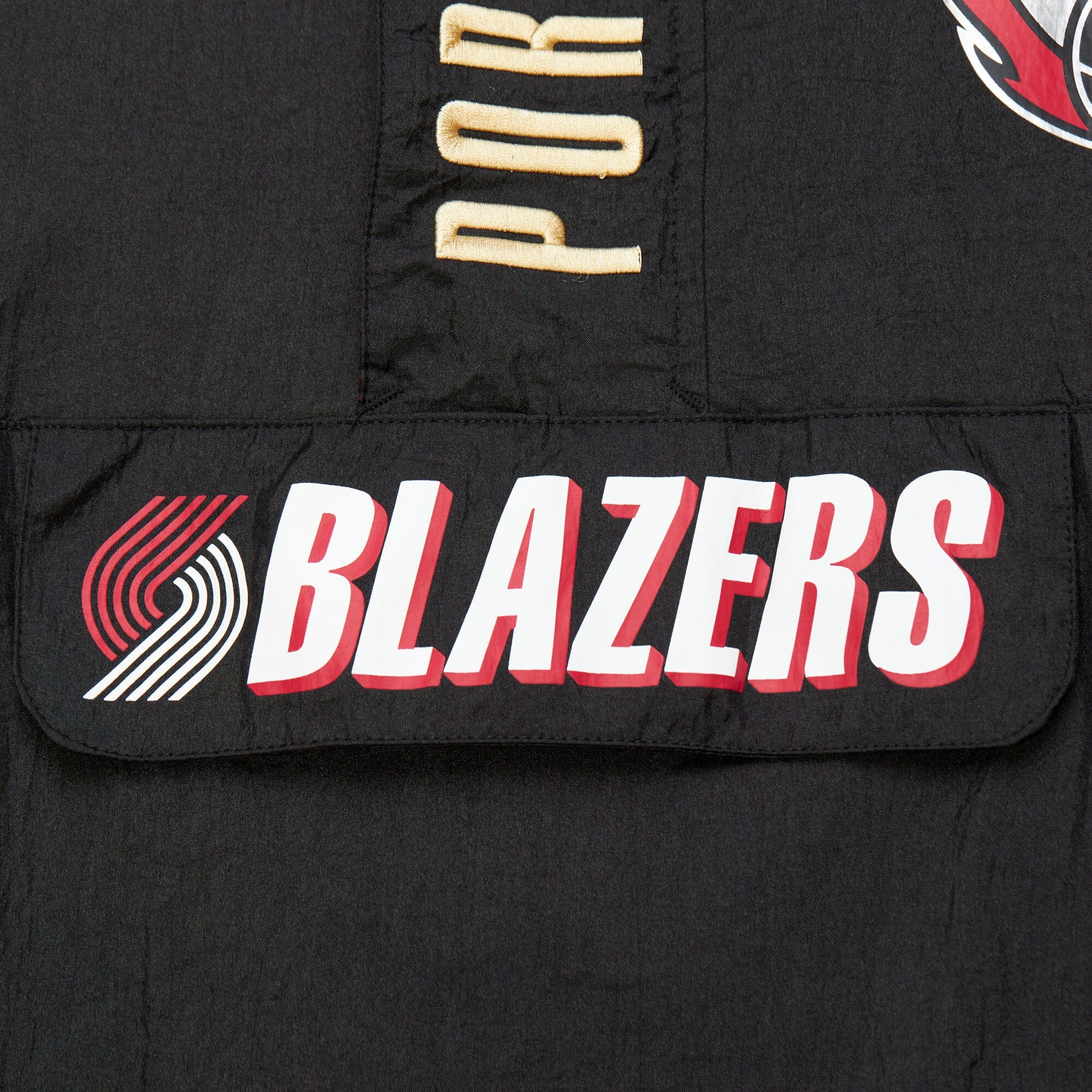 MENS MITCHELL & NESS NBA TEAM OG 2.0 WINDBREAKER VINTAGE LOGO TRAIL BLAZERS
