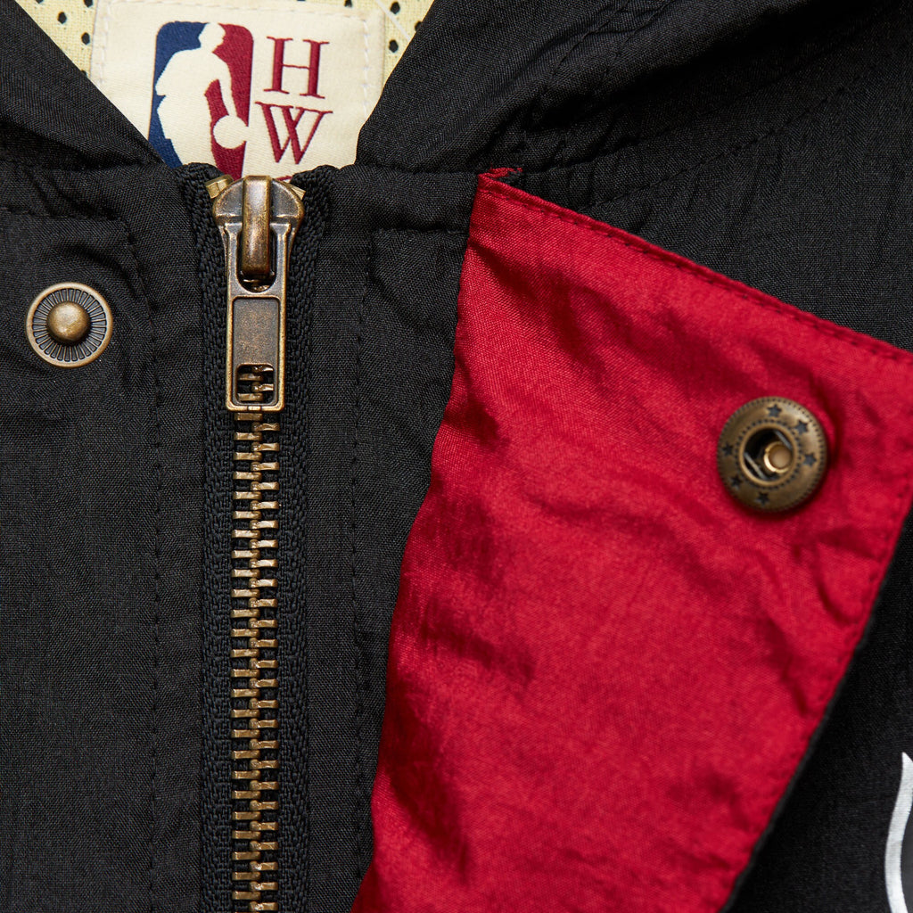MENS MITCHELL & NESS NBA TEAM OG 2.0 WINDBREAKER VINTAGE LOGO TRAIL BLAZERS