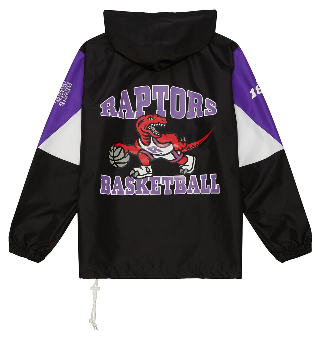MENS MITCHELL & NESS NBA TEAM ORIGINS PULLOVER ANORAK RAPTORS