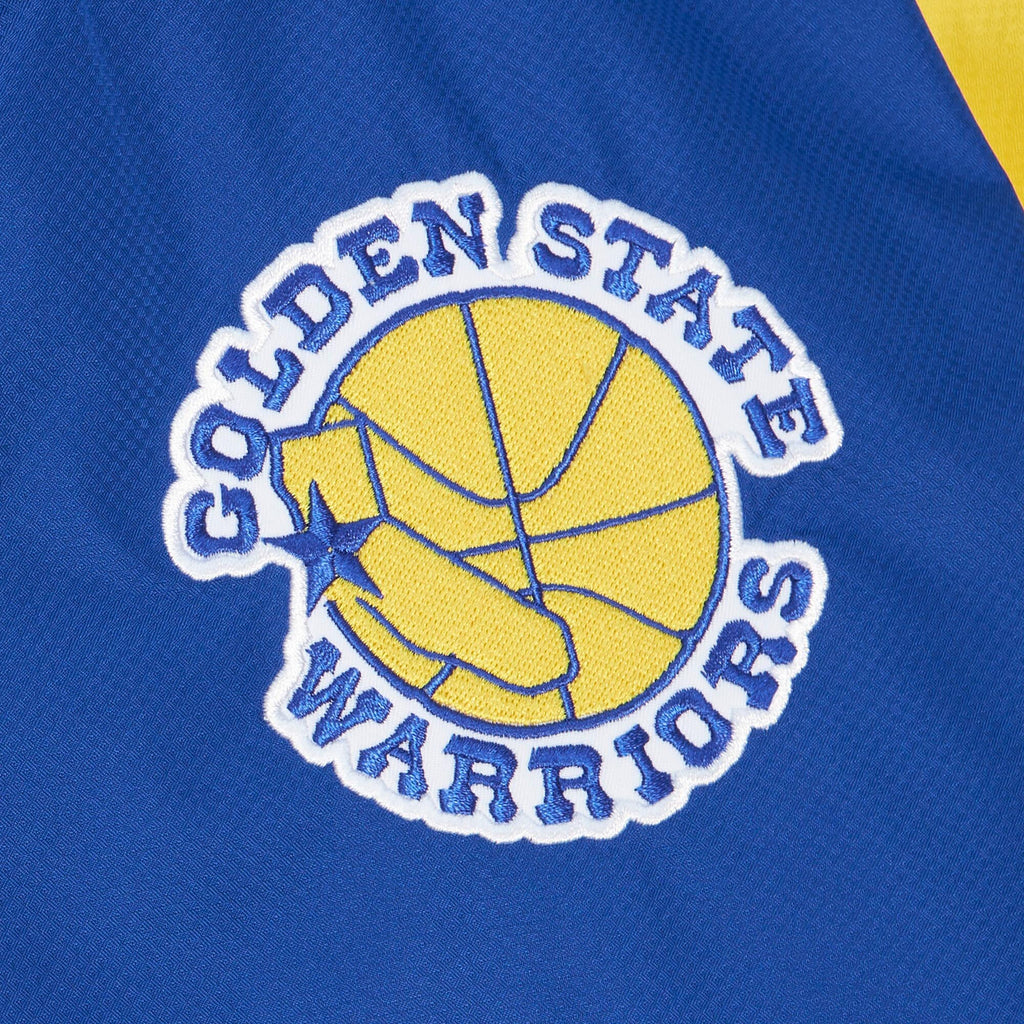 MENS MITCHELL & NESS NBA TEAM ORIGINS PULLOVER ANORAK WARRIORS