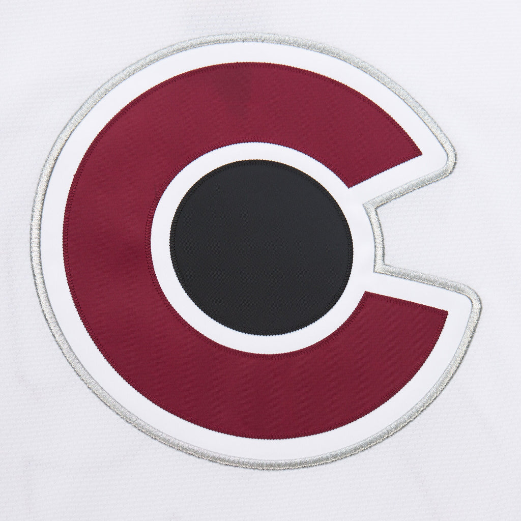 Mens Mitchell & Ness NHL WHITE JERSEY AVALANCHE 2016 NATHAN MACKINNON