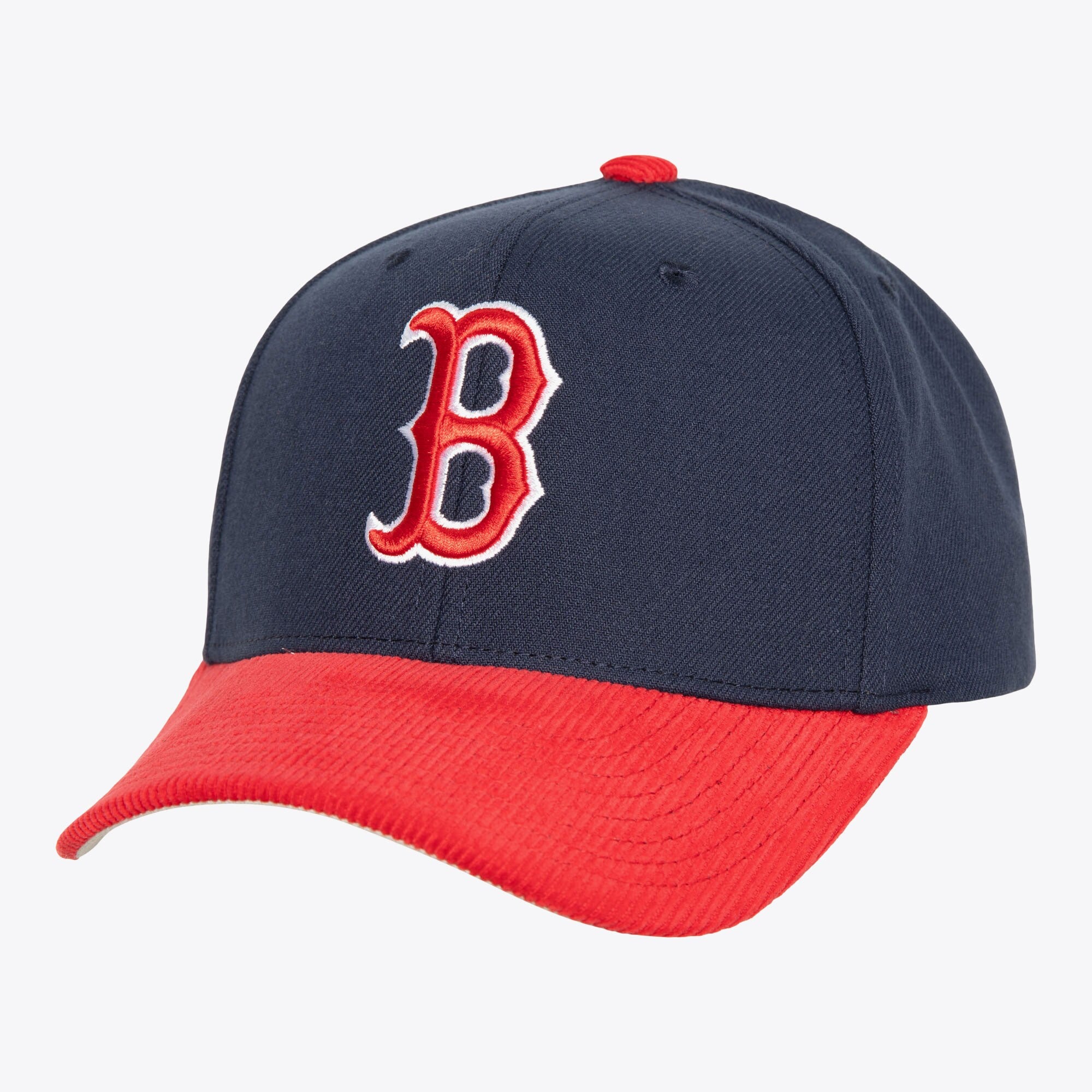 MENS MITCHELL & NESS MLB CORD PRO SNAPBACK RED SOX - NAVY