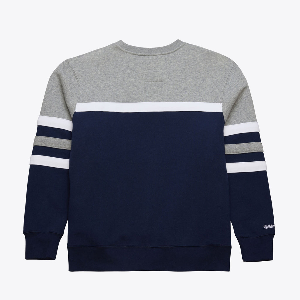 Mens Mitchell & Ness NFL HEAD COACH FLEECE CREW VINTAGE LOGO COWBOYS