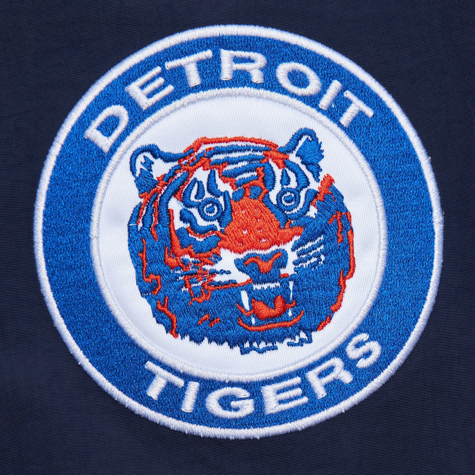 Mens Mitchell & Ness MLB CLASSIC NYLON PULLOVER VINTAGE LOGO TIGERS