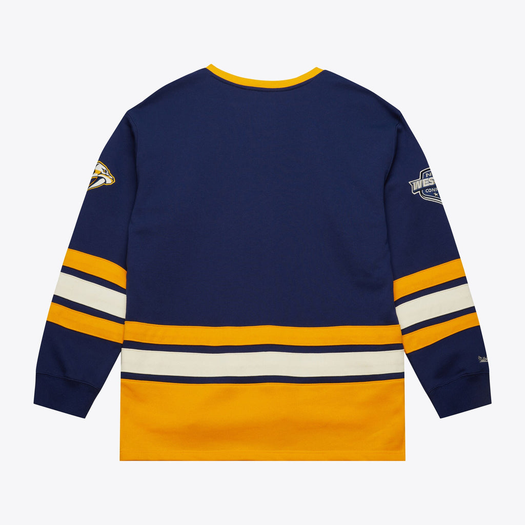 MENS MITCHELL & NESS NHL HERITAGE LACE-UP CREW CURRENT LOGO PREDATORS