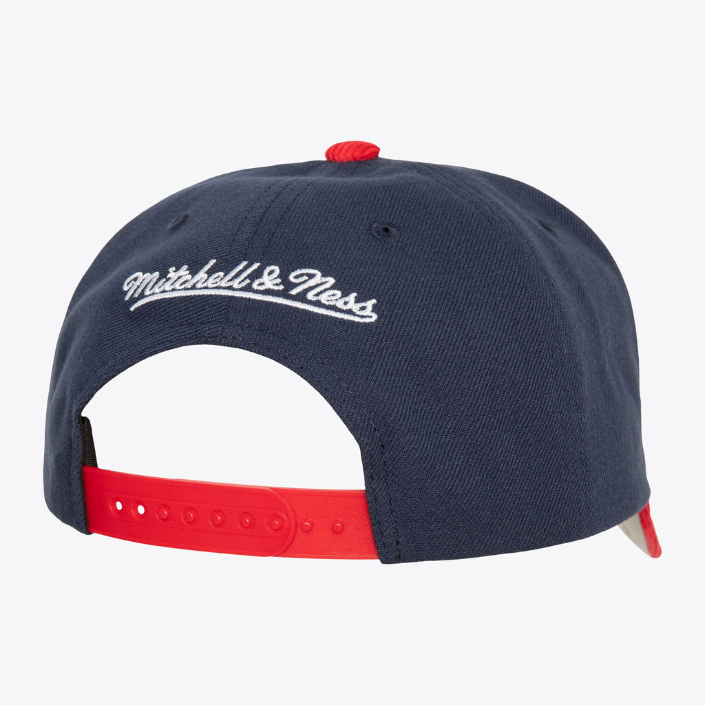 MENS MITCHELL & NESS NHL CORD PRO SNAPBACK CAPITALS - NAVY