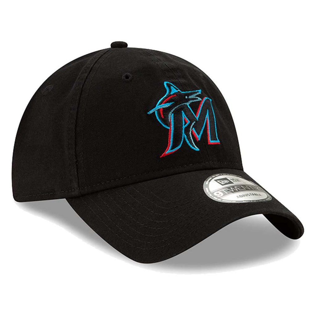 [11885662] MENS NEW ERA MLB MIAMI MARLINS 920 CORE CLASSIC STRAPBACK - BLACK