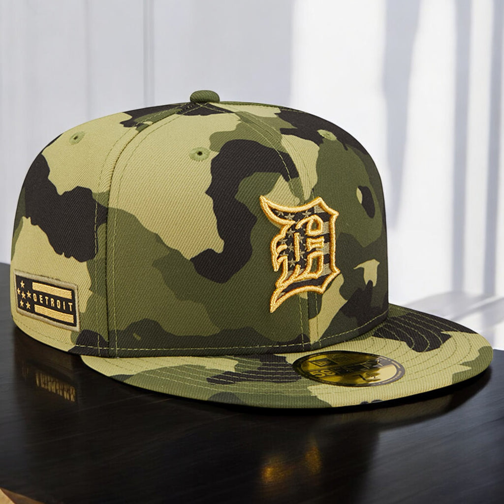 [60233734] Mens New Era MLB 2022 Detroit Tigers Armed Forces Date 5950