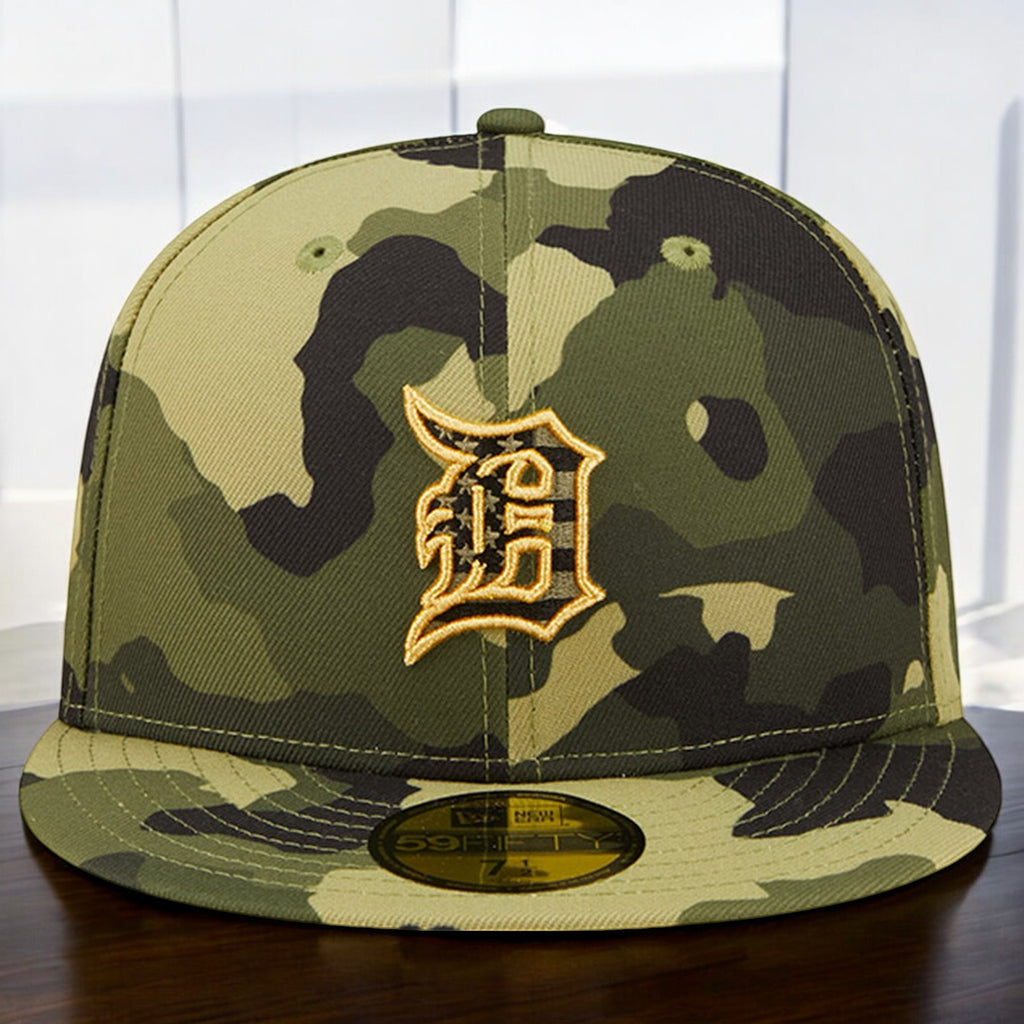 [60233734] Mens New Era MLB 2022 Detroit Tigers Armed Forces Date 5950