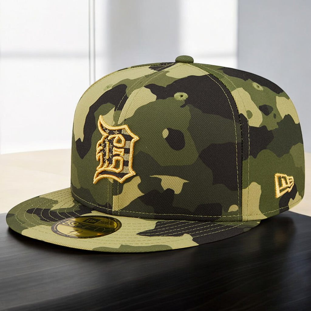 [60233734] Mens New Era MLB 2022 Detroit Tigers Armed Forces Date 5950