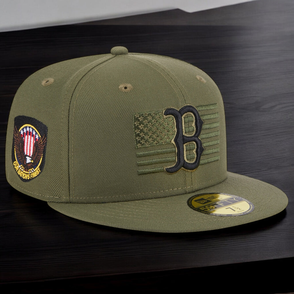 [60352761] Mens New Era MLB 5950 ARMED FORCES ON-FIELD FITTED - BOSTON RED SOX