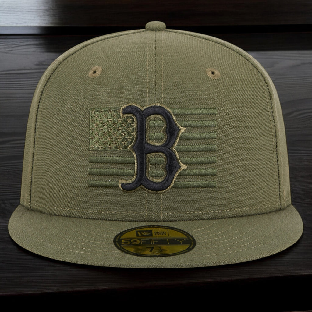 [60352761] Mens New Era MLB 5950 ARMED FORCES ON-FIELD FITTED - BOSTON RED SOX