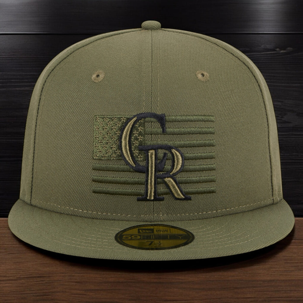 [60352755] Mens New Era MLB 5950 ARMED FORCES ON-FIELD FITTED - COLORADO ROCKIES