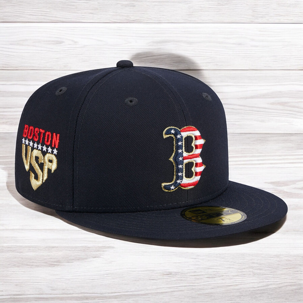 [60360509] MENS NEW ERA MLB BOSTON RED SOX 5950 JULY 4TH FITTED - NAVY