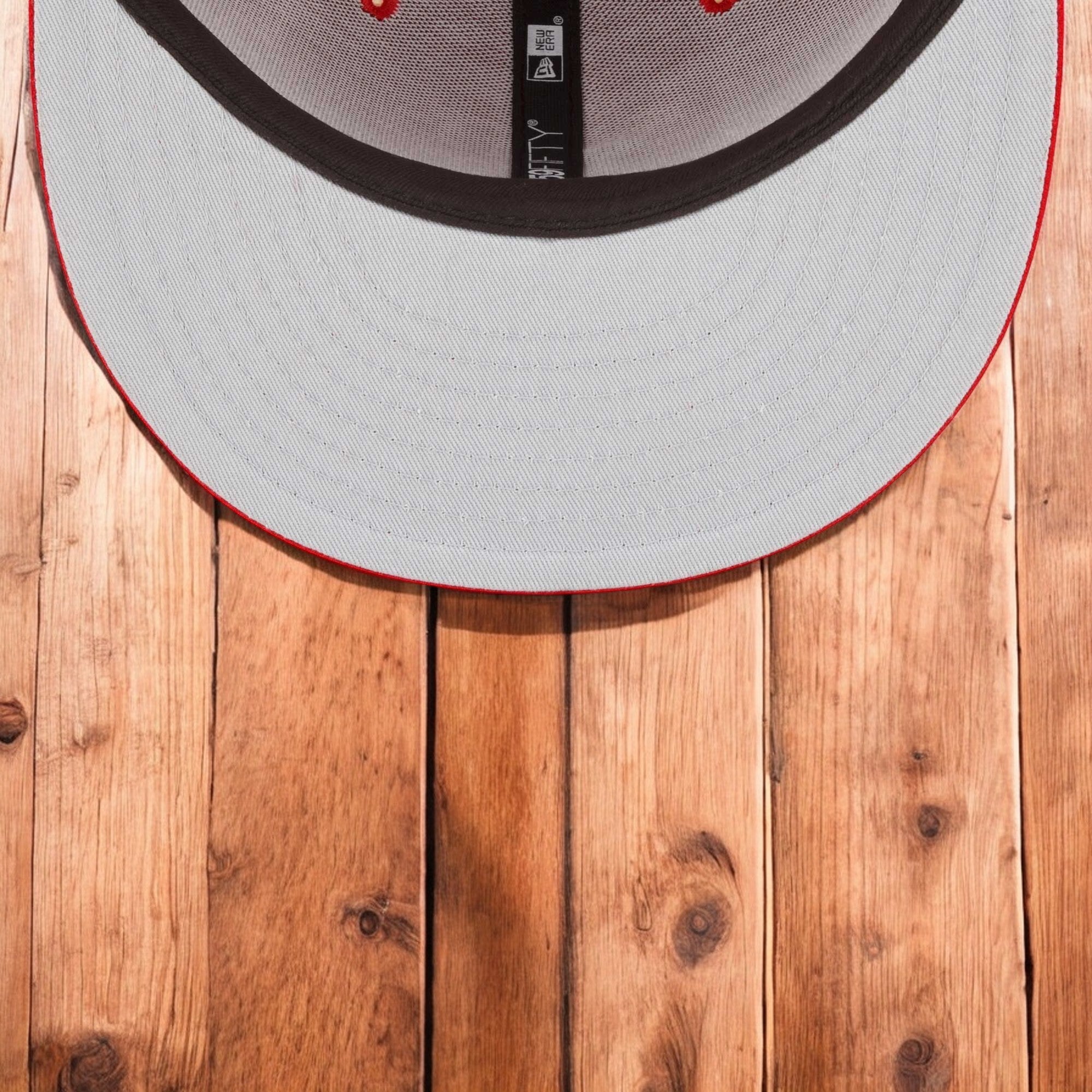 [60291316] Mens New Era MLB ATLANTA BRAVES 5950 FITTED 'SIDE PATCH ASG' - RED