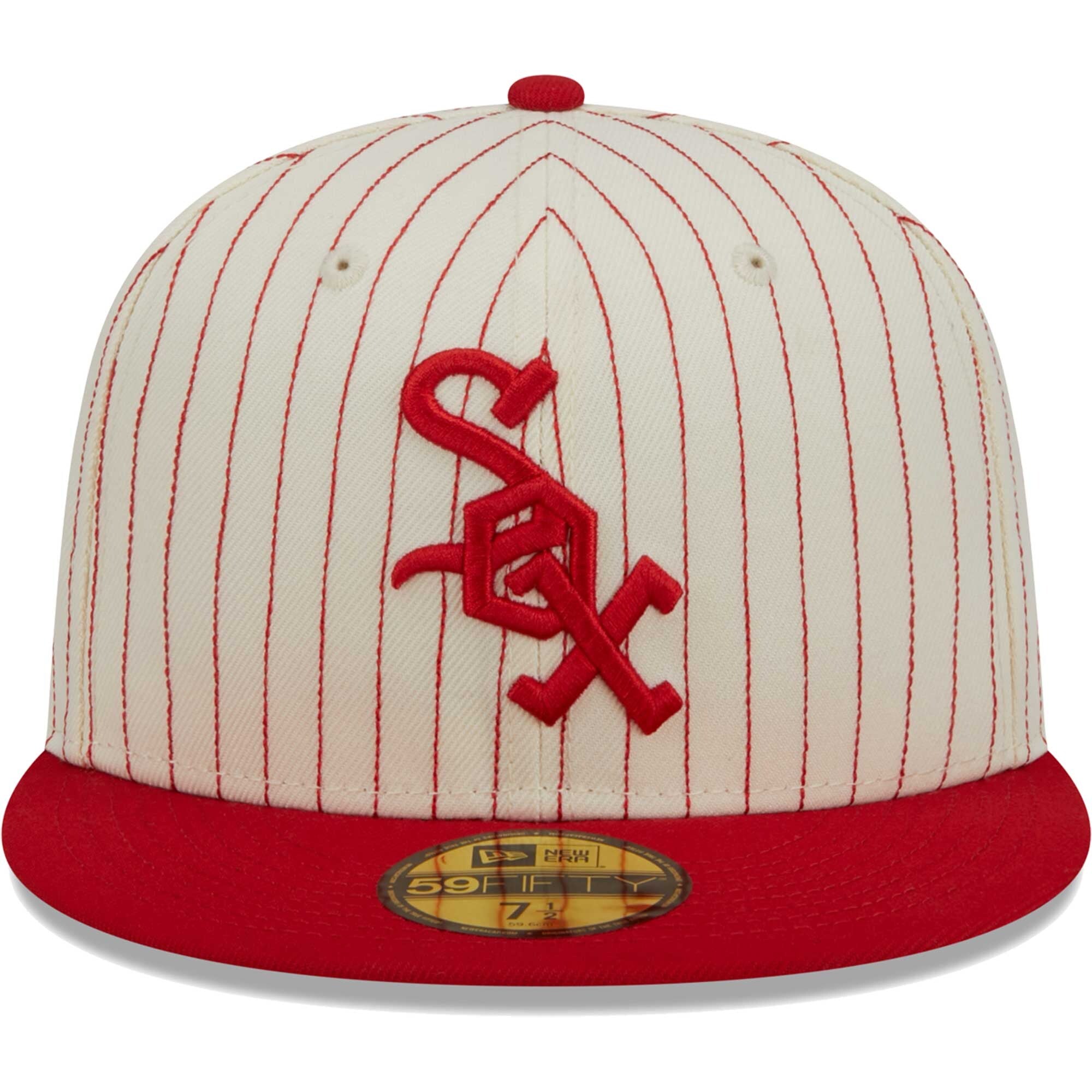 [60417779] MENS NEW ERA MLB CHICAGO WHITE SOX 5950 RETRO SCRIPT FITTED
