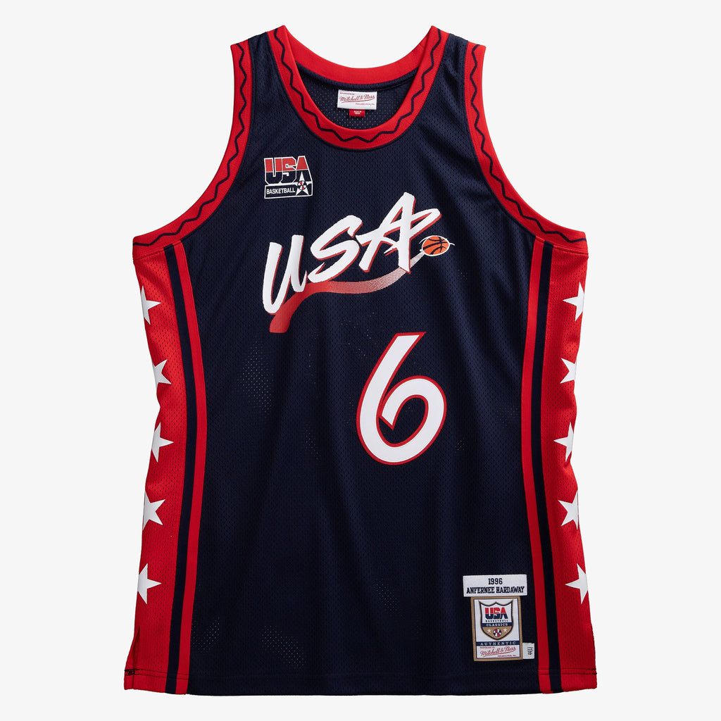MENS MITCHELL & NESS AUTHENTIC JERSEY USA 1996 PENNY HARDAWAY